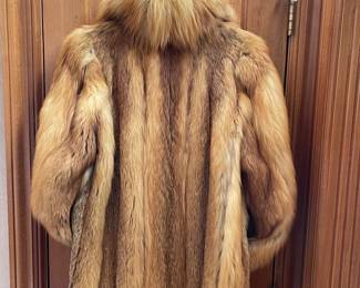 Red Fox Real Fur Coat