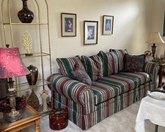 Striped sofa/ couch