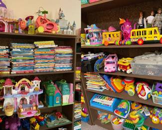 Books, toys, dollhouses, Baby Einstein