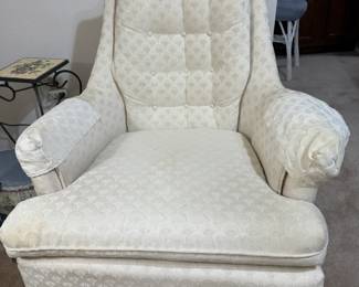 Vintage Upholstered HighBack Club Chair