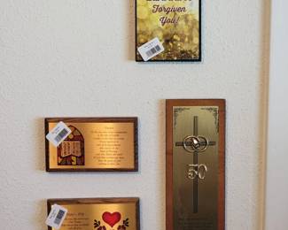 Collection of Four Religious and Commemorative Wall Plaques