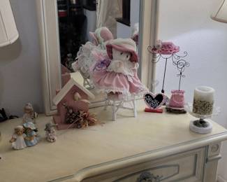 VictorianStyle Decorative Doll and Miniature Accessory Collection