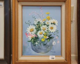 J. Taylor Floral Still Life Painting