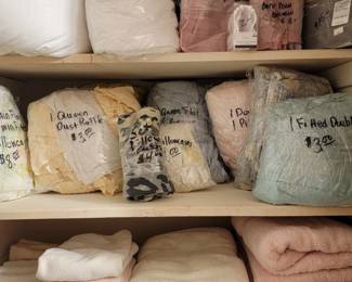 Assorted Household Linens and Bedding Collection