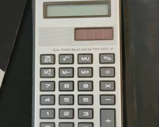 Vintage Casio Dual Power Pocket Calculator