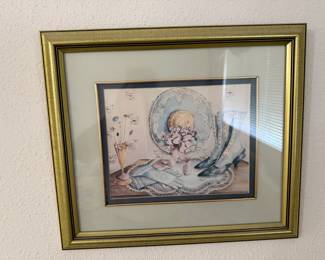 Vintage Shirley Blackketter Victorian Still Life Framed Print