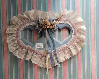 Vintage Shabby Chic Double Heart Wall Hook