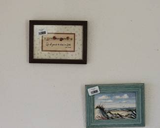 Pair of Decorative Framed Wall Art