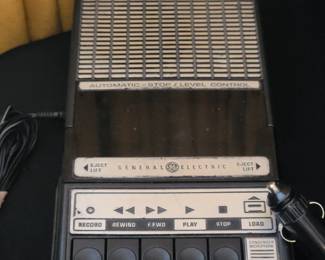 General Electric Portable Cassette Recorder