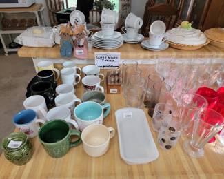 Assorted Kitchenware and Glassware Collection