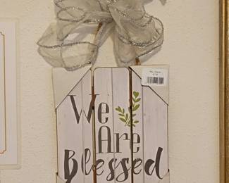 We Are Blessed Hanging Wall Plaque