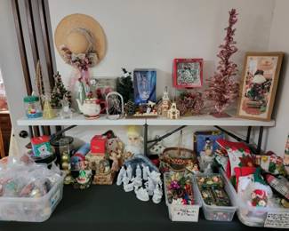 Assorted Christmas Decor and Holiday Collectibles Collection