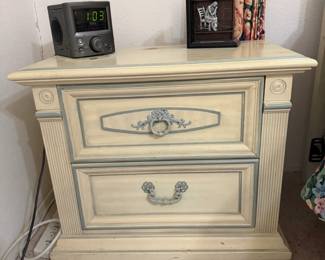 French Provincial Style TwoDrawer Nightstand