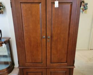 Traditional Cherry Wood Armoire