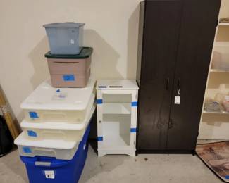 Black TwoDoor Storage Cabinet
