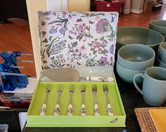 Portmeirion Botanic Garden Pastry Fork and Server Set