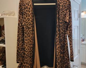 Outlander Leopard Print Open Cardigan