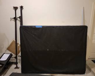 Queen Size Box Spring and Metal Bed Frame
