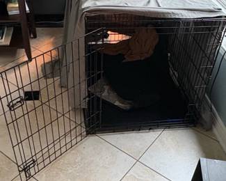 Collapsible Wire Dog Crate with Divider Panel