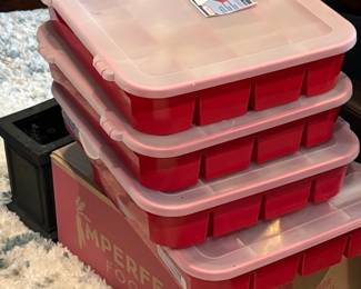 Sterilite Ornament Storage Containers with Dividers