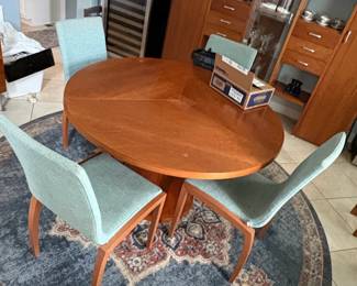 MidCentury Modern Style Circular Dining Set
