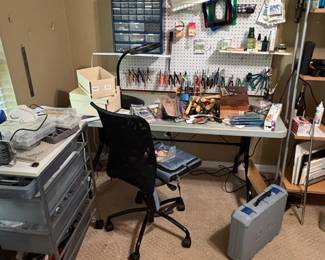 Jewelry Making Workbench and Studio Setup