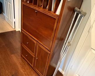 MidCentury Modern Secretary Desk with Hutch