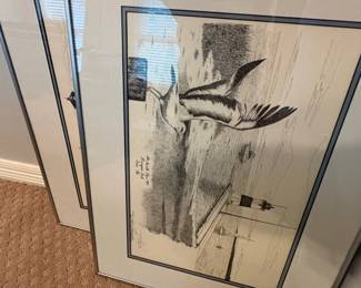 Presque Isle North Pier Bobbie Henba Pencil Drawing Print