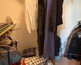 Assorted Closet Contents Apparel and Accessories