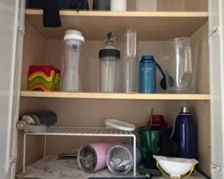 Assorted Kitchen Drinkware and Storage Collection