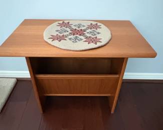 MidCentury Modern Teak Magazine Side Table