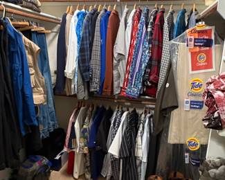 Assorted Mens Vintage and Contemporary Apparel Collection with Boots