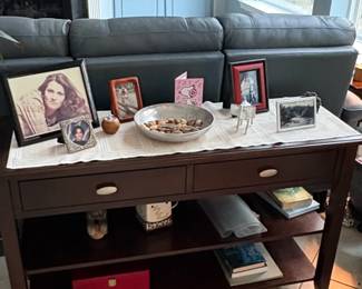 Contemporary Console Table with Two Drawers