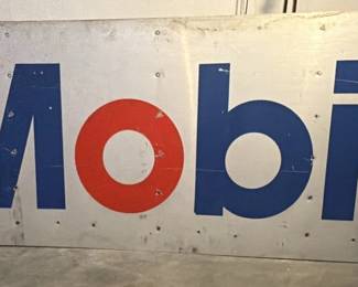 MOBIL oil gas station sign.