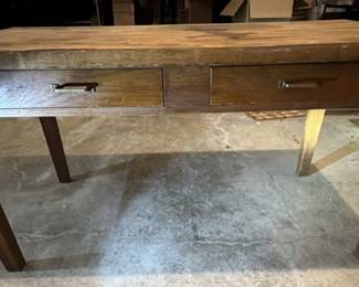Antique Oak library table.