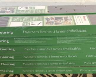 New in boxes laminate flooring. 