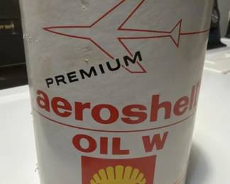 Vintage paper oil cans. Shell aeroshell.
