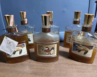 Vintage Jim Beam decanter collection. 