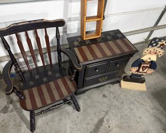 Patriotic furniture. Uncle Sam. 