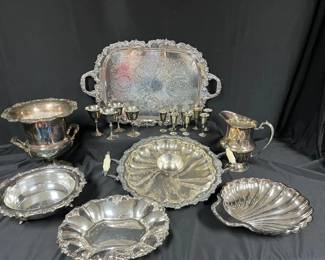 Silverplate Serving Collection with brand F.B.Rogers Made in Spain