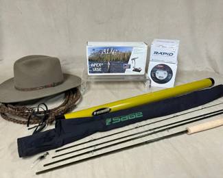 Sage Fly Rod, Apex Vise Fishing Gear