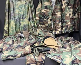 Military Woodland Camo Clothing with Pants, Jackets And More