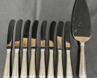 Birks Sterling Silver Butter Knives And Cake Server