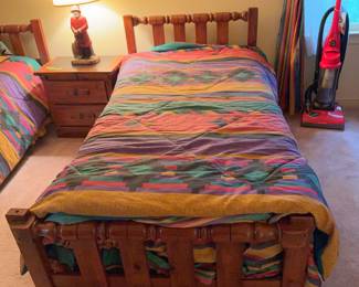 Two twin beds can be bunked