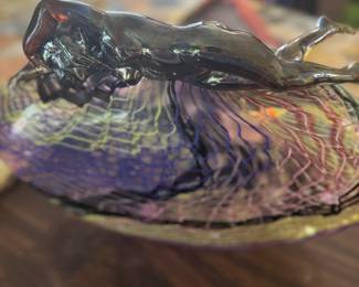 1 of kind hand blown glass art