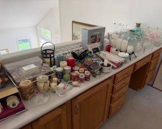Candles and vases