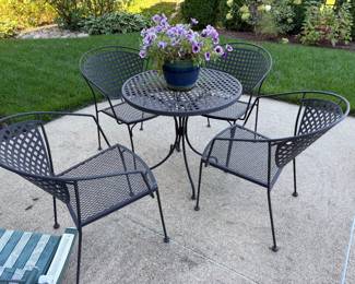 Wrought iron patio set