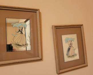 Paintings on mirrors