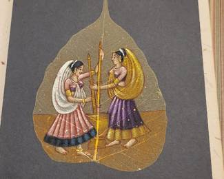 Painting on a leaf!