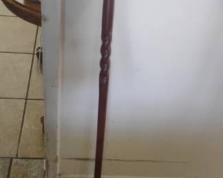 Vintage Royal Canes Barley Twist Derby Handle Walking Cane